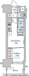 Brilliaist上野稲荷町 1DKの間取図画像