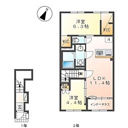 仮）中央区上溝新築アパート 2階