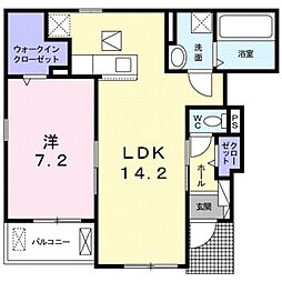 エテルノ　セロ 1階1LDKの間取り