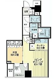 ザ・パークハウス西麻布レジデンス 1LDKの間取図画像