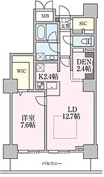 ロイヤルパークスタワー南千住 28階1SLDKの間取り