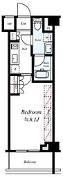ブライズ蒲田イースト 1Kの間取図画像