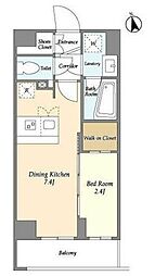 La Douceur志茂 3階1DKの間取り