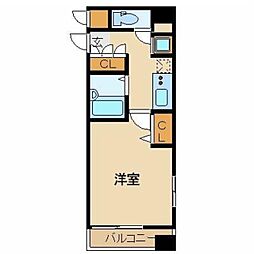 東京メトロ半蔵門線 水天宮前駅 徒歩3分の賃貸マンション 8階1Kの間取り