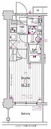 GALA川口GRANDSTAGE 1Kの間取図画像