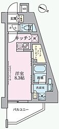 ARKMARK成増 ワンルームの間取図画像