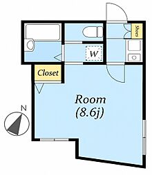 ステージK 1Kの間取図画像
