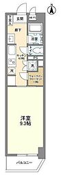 JR中央線 高円寺駅 徒歩10分の賃貸マンション 5階1Kの間取り