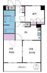 サンサーラ吾妻橋 2SDKの間取図画像