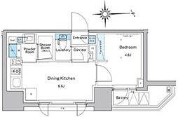 ルフォンプログレ門前仲町プレミア 3階1DKの間取り
