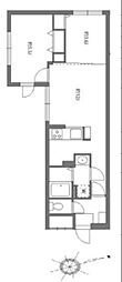 アグライア久が原 2LDKの間取図画像