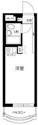 東急世田谷線 世田谷駅 徒歩2分の賃貸マンション 3階ワンルームの間取り