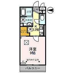 クスコ 1Kの間取図画像