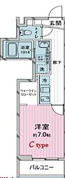 ヨーク所沢II 1Kの間取図画像