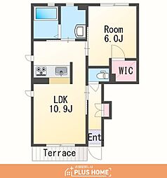 シャーメゾン紀三井寺2 1LDKの間取図画像