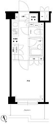 ルーブル目黒不動前 1Kの間取図画像