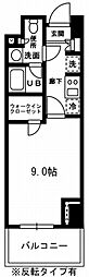 レジディア杉並方南町 1Kの間取図画像