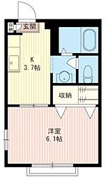レヨン　ド　ソレイユ 1階1Kの間取り