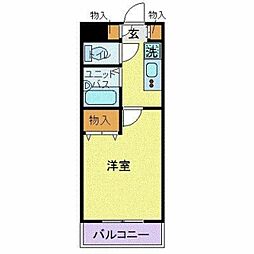 都営浅草線 泉岳寺駅 徒歩10分の賃貸マンション 9階1Kの間取り