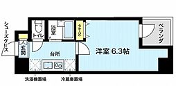 西五反田HSビレッジ 1Kの間取図画像