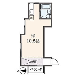 ニューライフ横浜 ワンルームの間取図画像