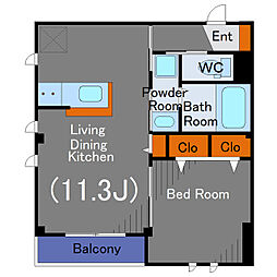 Blan　cube　戸越公園（Nearly ZEH） 3階1LDKの間取り