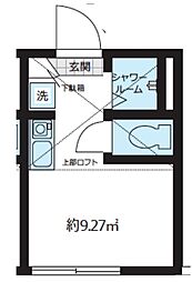 スマイラス新小岩 1階ワンルームの間取り