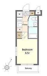 都営三田線 板橋本町駅 徒歩10分の賃貸マンション 3階1Kの間取り