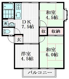 間取図画像 3DK