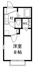 メゾンミルフィーユ 1Kの間取図画像
