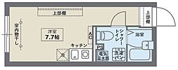 COCOFLAT雑司が谷 1階ワンルームの間取り