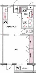 グラントレゾール明大前 1DKの間取図画像