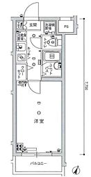 スカイコート練馬壱番館 1Kの間取図画像