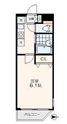 フェリーチェ豊玉中壱番館 1Kの間取図画像