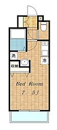 PrimRoseM壱番館 1Kの間取図画像
