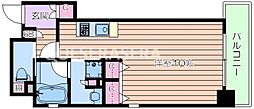 Osaka Metro堺筋線 北浜駅 徒歩5分の賃貸マンション 15階ワンルームの間取り