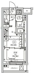 セジョリ東陽町II 2階1DKの間取り