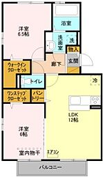 間取図画像 2LDK