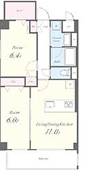 Ｇｒａｃｅ　Ｒｏｓｅ（グレースローズ） 2階2LDKの間取り