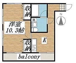 Grans Residence Umeda 3階1Kの間取り