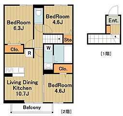 Lumie 2階3LDKの間取り