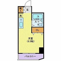 ULTIMAジェイパーク恵比寿 ワンルームの間取図画像