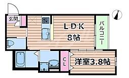 robot home 滝井(ロボットホーム タキイ) 1LDKの間取図画像