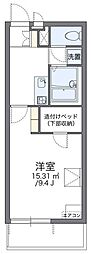 レオパレスシーザリオ 1Kの間取図画像