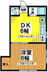 ハイム寿 1DKの間取図画像