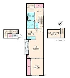 ソル・アスール 2階1SLDKの間取り