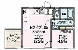 Branch+ 1LDKの間取図画像