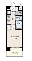 JR東海道・山陽本線 塚本駅 徒歩5分の賃貸マンション 9階1Kの間取り