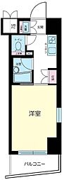 ルーブル大井町弐番館 1Kの間取図画像