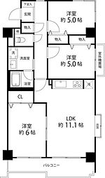 Ts garden光が丘 3階3LDKの間取り